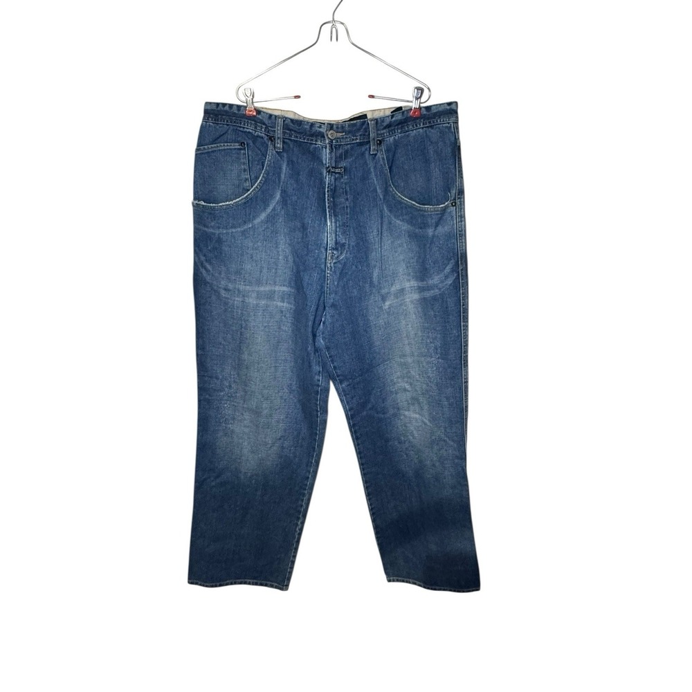 Girbaud Men's Jeans Vintage Y2K Streetwear Hip Hop Baggy Straight‎ Fit Blue 40